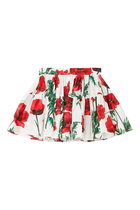 Happy Garden Poppy Mini Skirt